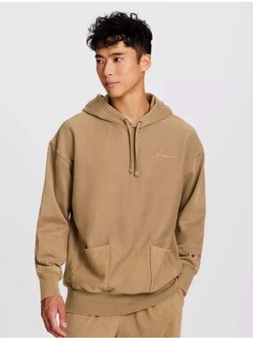 Champion -  Men's Washed Sweatshirt - Sand Pepper MEDIUM Sand Pepper
